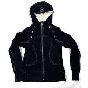 Lululemon Scuba Hoodie w/ Detachable Sleeves Zip Vest Jacket 8 ~ SPECIAL EDITION